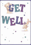 Infused with the gentle optimism of Old Ford's close-knit community, this get well card radiates comfort and hope through its charming illustration. A warm brown teddy bear and a floppy-eared puppy come alive on the card, their expressive faces and gentle bodies leaning affectionately against the robust teal and indigo script of 'Get Well.' The colours pulse against a soft cream background, each star scattered across the scene resembling a twinkle of local well-wishes drifting down from the nearby Old Ford canals. The playful, textured fur of the bear and puppy promises a tactile sense of comfort, sparking joyful memories of shared support and laughter along Wick Lane. Their childlike innocence and sincerity are woven into every brush stroke, turning a simple greeting into a heartfelt gesture of kindness. The luminous stars, in rich blues and purples, add a sense of magic-a reminder of the hope and light so present in thoughtfully arranged bouquets delivered throughout the Old Ford neighbourhood. This card offers not just a sentiment, but a warm embrace in spirit, perfectly suited for sending strength and comfort to someone in recovery.